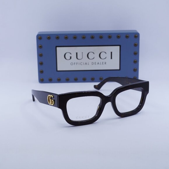 Final Price! Gucci GG1548O 005 Havana Eyeglasses 52mm - Picture 1 of 11